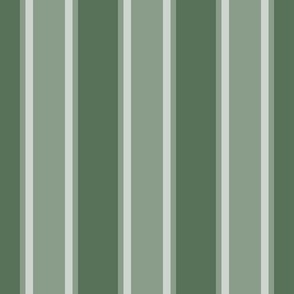 Salvia Green Monochromatic Vertical Stripes  Sage Medium Scale