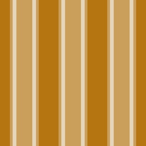 Mandarino Orange Monochromatic Vertical Stripes Medium Scale