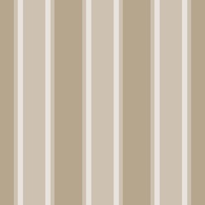 Sabbia Beige Monochromatic Vertical Stripes Medium Scale