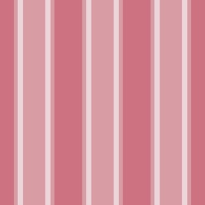 Antico Pink Monochromatic Vertical Stripes  Medium Scale