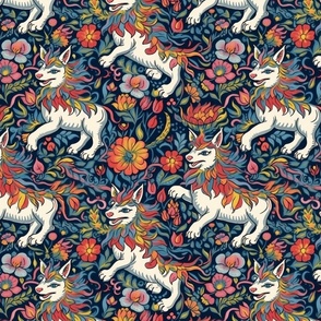 louis wain inspired cat unicorns