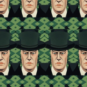 magritte inspired line up for aleister crowley