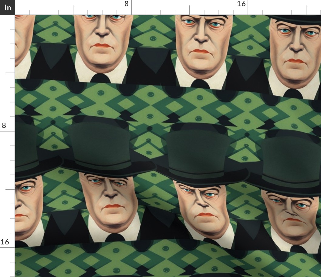 magritte inspired line up for aleister crowley