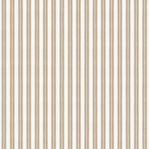Soft Brown and Cream Anderson Ticking Stripe copy