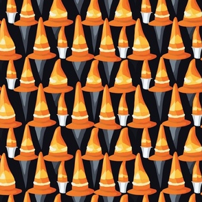 candy corn witch hats for samhain inspired by magritte