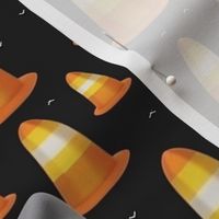 magritte inspired candy corn traffic cones