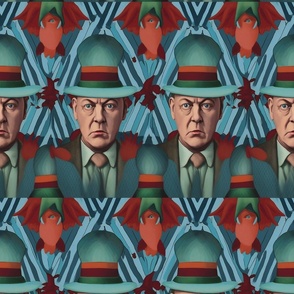 the many faces of aleister crowley inspired by magritte