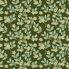 British William Morris Pimpernel Coordinate with Background Only