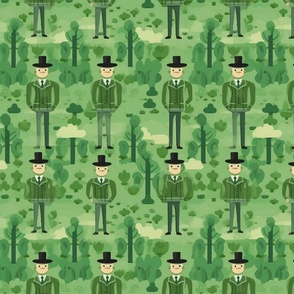 st patrick day inspired by magritte