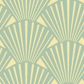 Deco Fan Leaf Green