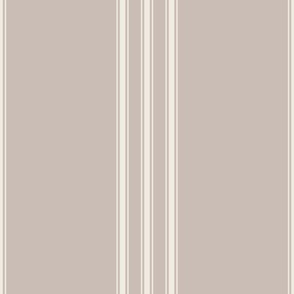 JUMBO // classic ticking stripes - creamy white_ silver rust blush 02 - traditional simple minimalist