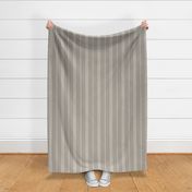 medium scale // classic ticking stripes - cloudy silver taupe_ creamy white 02 - traditional simple minimalist