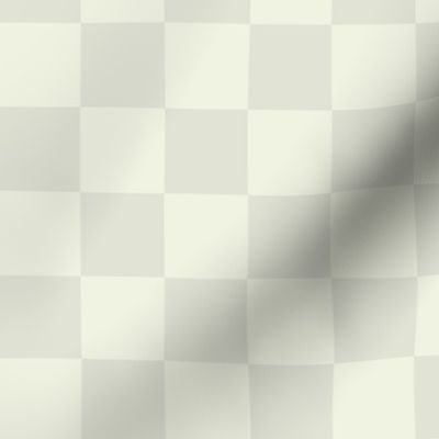 Neutral, Minimalist 1.5 Inch Checkerboard in Pale Wheat 
