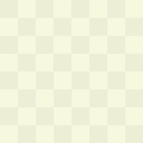 Neutral, Minimalist 1.5 Inch Checkerboard in Pale Buttercream