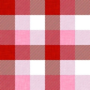 Red & Pink Plaid - Valentines day - LAD23