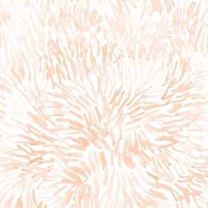 Abstract Watercolor Peach Splash - Large Scale - Apricot Orange Paint Fireworks Brush Strokes Pantone 2024 Modern Shapes