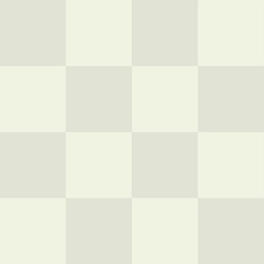 Neutral, Minimalist 3 Inch Checkerboard in Pale Wheat 