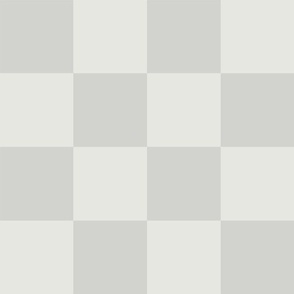 Neutral, Minimalist 3 Inch Checkerboard in Pale Grey Taupe