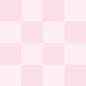 Neutral, Minimalist 3 Inch Checkerboard in Pale Blush Pink