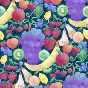 Fruity Fusion - repeats every 10.5 inches on fabric