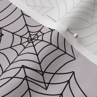 Halloween Spider Web Platinum Grey