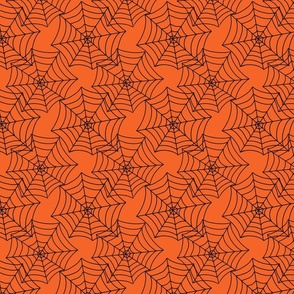 Halloween Spider Web Orange