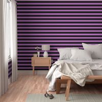 Halloween Stripes Black Lilac