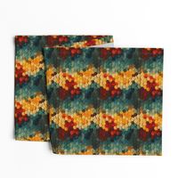 Honeycomb Impasto Pattern