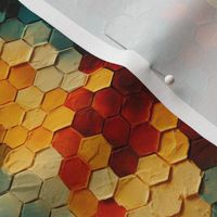 Honeycomb Impasto Pattern