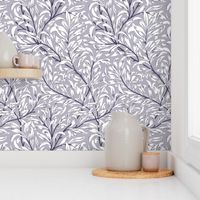 1887 "Willow Bough" by William Morris in Royal Purple Monochrome - Coordinate