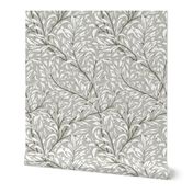 1887 "Willow Bough" by William Morris in Regency Sage Monochrome - Coordinate