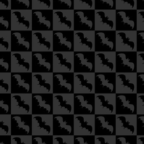 bats checkerboard 2 black and dark gray