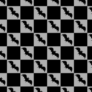 bats checkerboard black and light gray