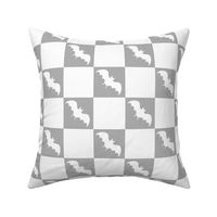 bats checkerboard white and light gray