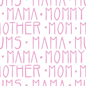 Mom's Day (white and pink)
