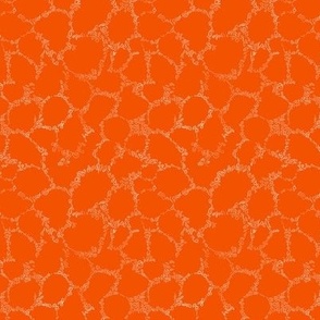 Paisley Ripple Orange Monochrome