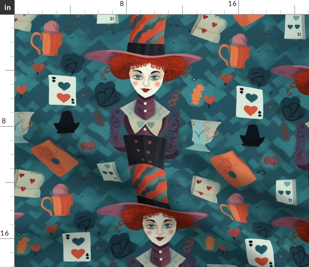 mad hatter top hat party inspired by modigliani