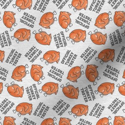 Thanksgiving Official Turkey Taster Grey, Thanksgiving Fabric