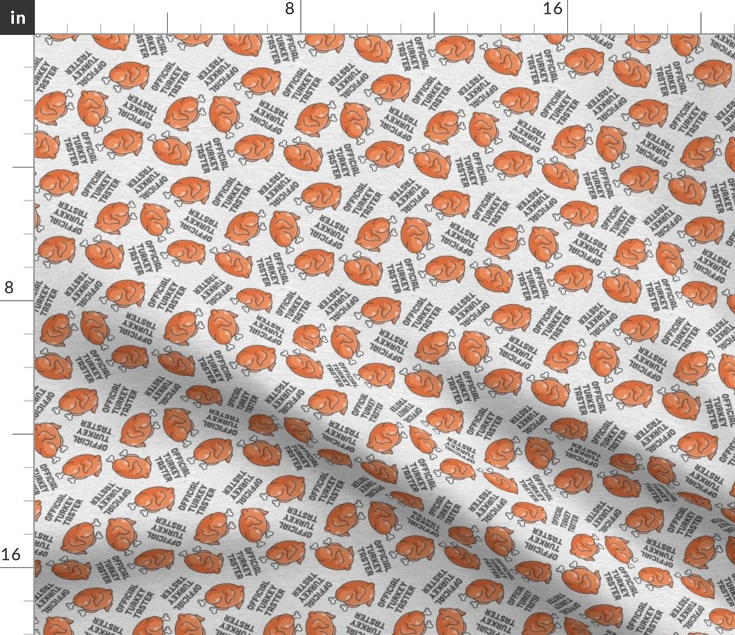 Thanksgiving Official Turkey Taster Grey, Thanksgiving Fabric