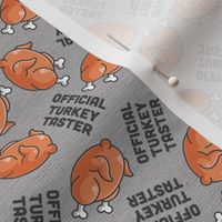 Thanksgiving Official Turkey Taster Dark Grey