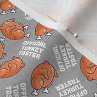 Thanksgiving Official Turkey Taster Dark Grey Thanksgiving Cute