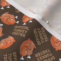 Thanksgiving Official Turkey Taster Brown Cute Thanksgiving