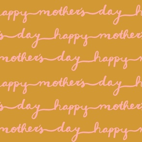 Happy Mother's Day (gold and peach)