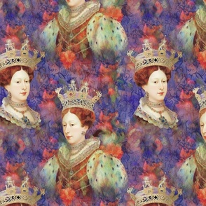 claude monet inspired renaissance portrait of queen elizabeth tudor