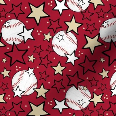 Medium Scale Team Spirit Baseball in Arizona Diamondbacks Colors Sand and Sonoran Red