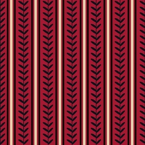 Bigger Scale Team Spirit Baseball Vertical Stitch Stripes in Arizona Diamondbacks Colors Sand Sonoran Red and Black