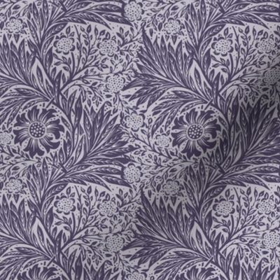 1875 "Marigold" by William Morris in Royal Purple - Coordinate