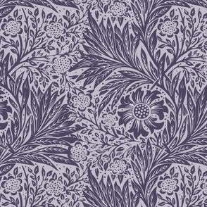 1875 "Marigold" by William Morris in Royal Purple - Coordinate