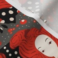 red queen of hearts and the polka dots