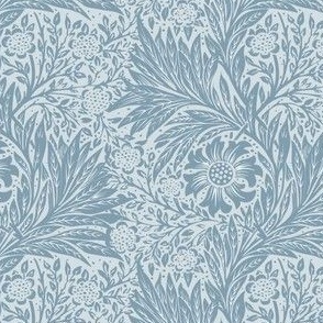 1875 "Marigold" by William Morris in French Blue - Coordinate